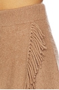 view 6 of 6 Brushed Cashmere Fringe Mini Skirt in Caramel