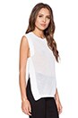 view 2 of 3 Grid Mesh Tank in White