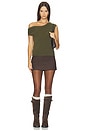 view 5 of 4 Cashmere Off Shoulder Top in Deep Olive
