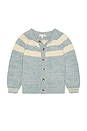 view 1 of 2 Kids School Cardigan in Dusty Blue