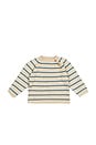view 1 of 1 Striped Crew Neck Sweater in Blue & Oat Stripe