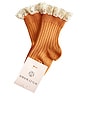 view 1 of 1 Kids Ankle Lace Socks in Nude