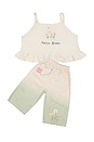 view 1 of 2 ENSEMBLE TOP ET PANTALON in Petite Bloom