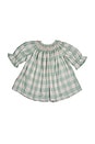 view 1 of 2 Kids Bishop Dress in Green Gingham