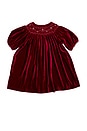 view 1 of 1 Velvet Smock Dress in Burgundy