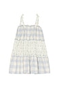 view 2 of 2 VESTIDO AMBER in Blue Gingham