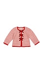 view 1 of 1 Velvet Bow Sweater in Rosewood & Ruby