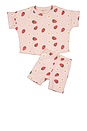view 1 of 1 Kids Rib Biker Set in Strawberry Daisy