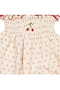view 2 of 11 Embroidered Smock Set in Red Dot Cherry