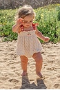 view 9 of 11 Embroidered Smock Set in Red Dot Cherry