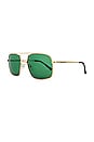 view 2 of 3 The Cafe Sunglasses in Shiny Gold & Gold