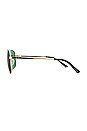view 3 of 3 The Cafe Sunglasses in Shiny Gold & Gold