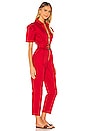 view 2 of 3 Belted Jumpsuit in Red