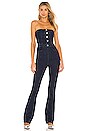 view 1 of 4 Strapless Jumpsuit in Dark Wash