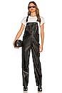 view 1 of 3 Vegan Leather Basic Overall in Black
