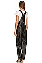 view 3 of 3 Vegan Leather Basic Overall in Black