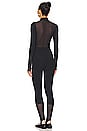view 3 of 4 Zip Front Stirrup Jumpsuit in Black