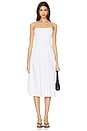 view 1 of 3 Ribbed Midi Dress in White