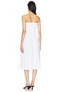 view 3 of 3 Ribbed Midi Dress in White