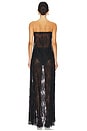 view 4 of 4 Strapless Lace Maxi Dress in Black