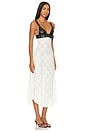 view 2 of 4 Belt Bodice Midi Dress in Black & Antique White