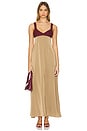 view 1 of 3 ROBE MAXI CROCHET TOP in Warm Taupe & Russet