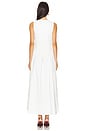 view 3 of 3 Button Front Scallop Dress in White