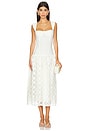 view 1 of 4 Corset Lace Skirt Midi Dress in Ivory