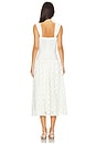 view 3 of 4 Corset Lace Skirt Midi Dress in Ivory