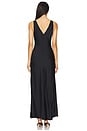 view 3 of 3 Ruched Cup Slip Maxi Dress in Black