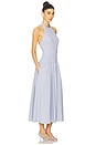 view 2 of 3 Halter Corset Midi Dress in Powder Blue