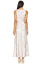 view 3 of 3 Boat Neck Slip Dress in Ivory Multi