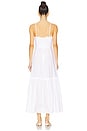 view 3 of 3 Ruffle Flare Midi Dress in Classic White
