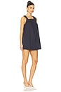 view 2 of 4 Square Neck Mini Dress in Navy Multi