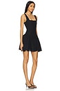 view 2 of 3 Corset Peplum Mini Dress in Black Multi
