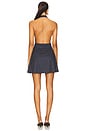 view 3 of 4 x REVOLVE Halter Cowl Mini Dress in Navy Multi