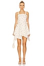 view 1 of 4 Handkerchief Mini Dress in Ivory Multi