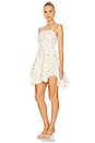 view 3 of 4 Handkerchief Mini Dress in Ivory Multi