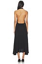 view 3 of 3 Halter Midi Dress in Black