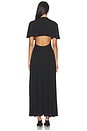 view 3 of 3 Cape Midi Dress in Black