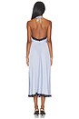 view 4 of 3 VESTIDO MIDI HALTER HALTER MIDI DRESS in Cashmere Blue