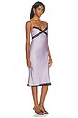 view 2 of 4 VESTIDO LENCERO DE TIRANTES CAMI SLIP DRESS in Lavander & White