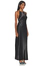 view 2 of 3 Backless Halter Dress in Black
