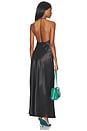 view 4 of 3 Backless Halter Dress in Black