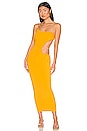 view 1 of 4 Snake Chain Cut Out Maxi Dress in Tangerine