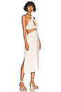 view 2 of 3 Shell Chain Halter Midi Dress in Off White