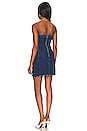 view 3 of 3 Strapless Denim Dress in True Blue