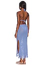 view 3 of 3 Crochet Fringe Dress in Blue Jean