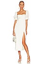 view 1 of 3 Puff Sleeve Midi in Whisper White