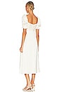 view 3 of 3 Puff Sleeve Midi in Whisper White